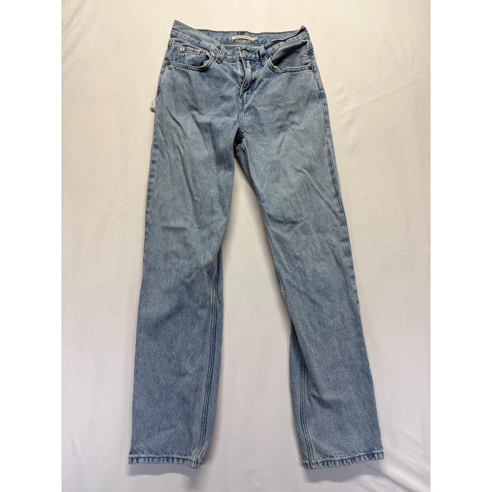 Levi's Low Pro Lightweight Jeans Womens 25 Blue Light Wash Denim Straight Leg